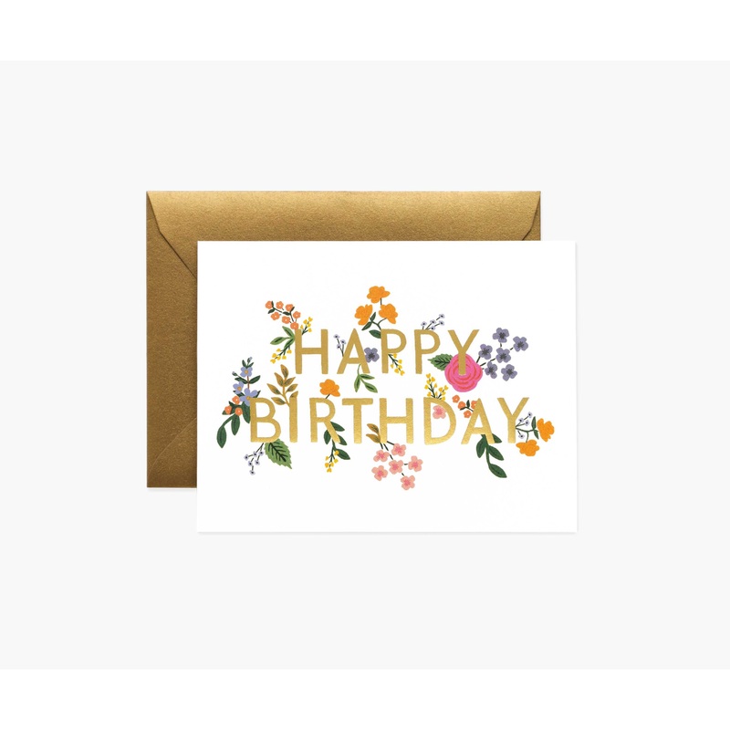 Rifle Paper Co Wildwood Birthday Card