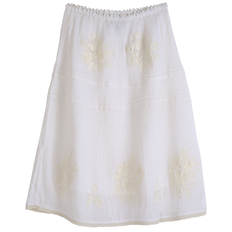Emile Et Ida Skirt Stripped Ecru