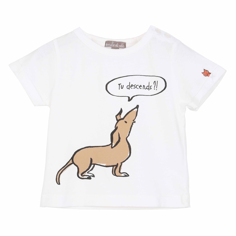 Emile Et Ida Tee Shirt Ecru Manu