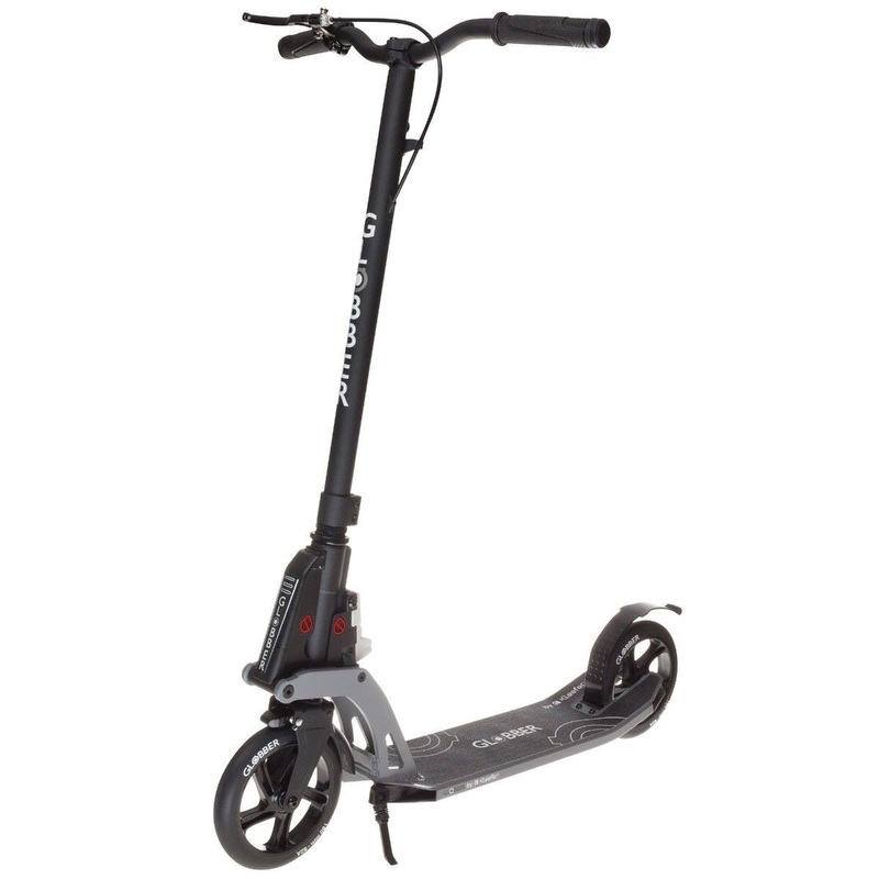 Globber One K 180 Foldable Scooter with Brake - Black (14Y+)