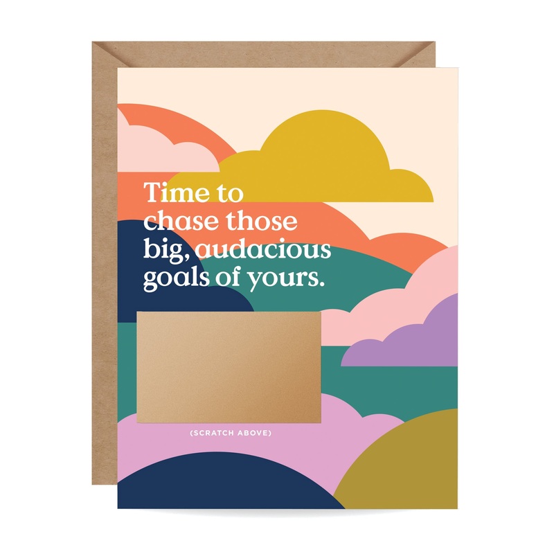 Inklings Paperie Big Goals Scratch-Off Card Single Card