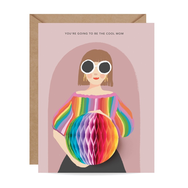 Inklings Paperie Cool Mom Pop-Up Card Single Card