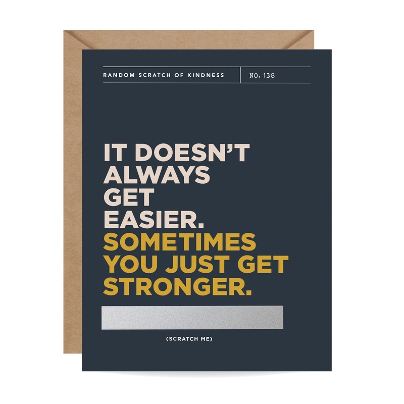 Inklings Paperie You Just Get Stronger Scratch Off Card Single Card
