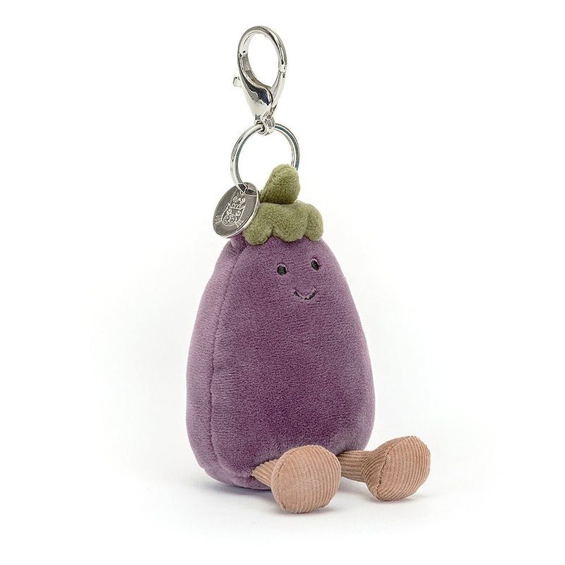 Jellycat Vivacious Vegetable Aubergine Bag Charm