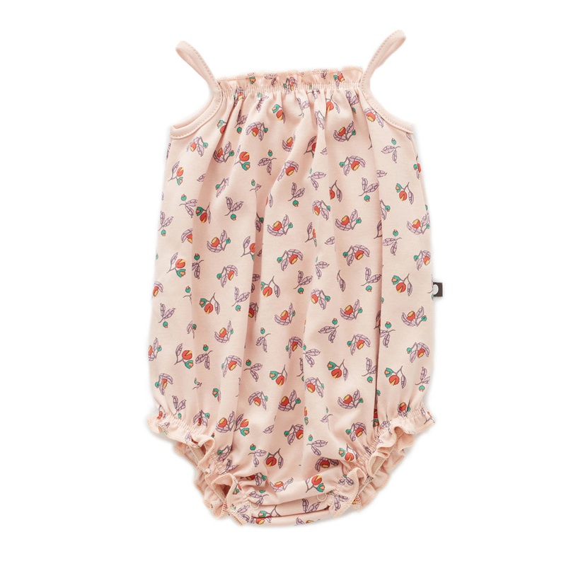 Oeuf Tie Strap Romper Small Flower