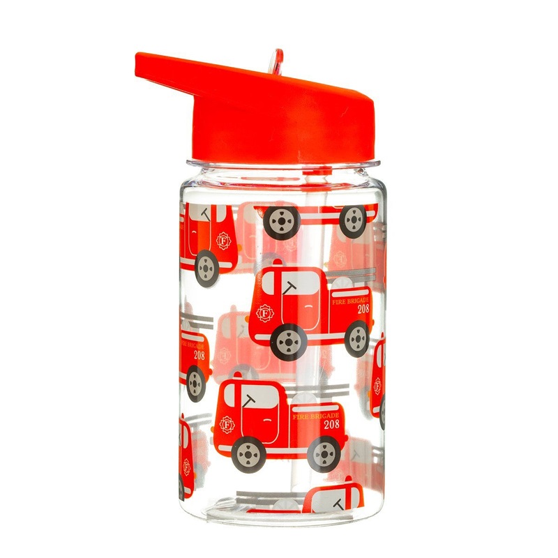 RJB Stone Drink Up Fire Engine Water Bottle