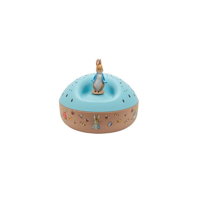 Trousselier Night Light - Star Projector with Music Peter Rabbit 12 cm - Batteries Included