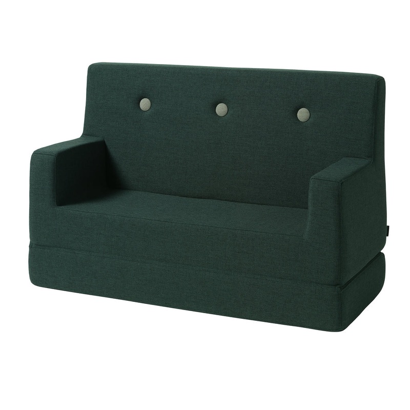 by KlipKlap KK Kids Sofa 64x100x40cm - Deep Green W. Light Green (Pre-Order; Est. Delivery in 3-6 Weeks)