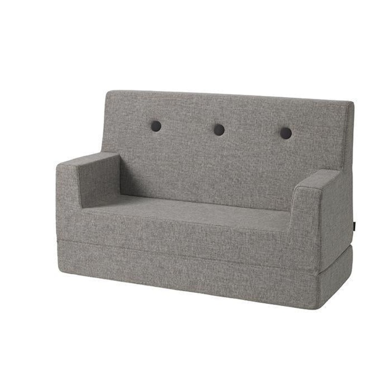 by KlipKlap KK Kids Sofa 64x100x40cm - Multi Grey W. Grey (Pre-Order; Est. Delivery in 3-6 Weeks)