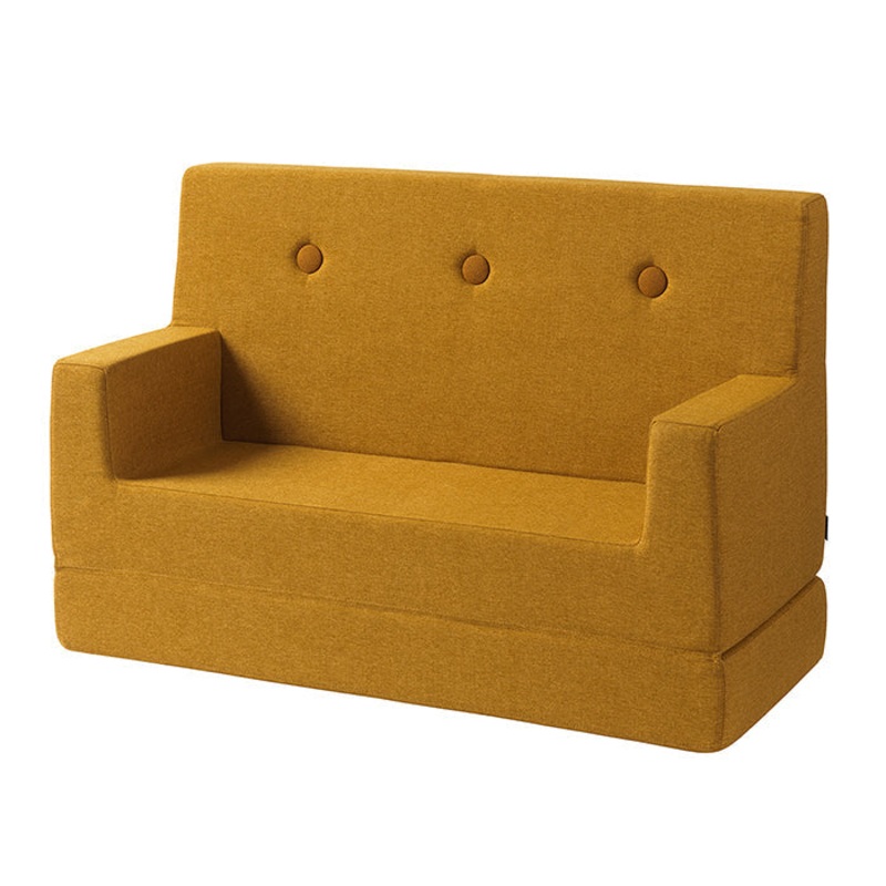 by KlipKlap KK Kids Sofa 64x100x40cm - Mustard W. Mustard (Pre-Order; Est. Delivery in 3-6 Weeks)