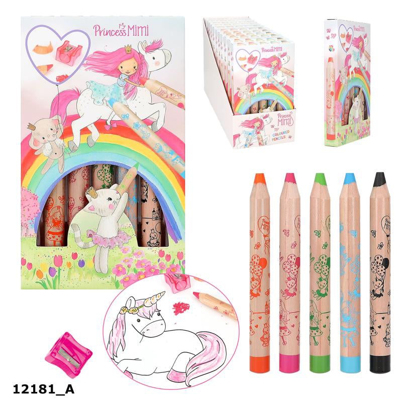 Depesche Princess Mimi Colouring Pencils with Sharpener