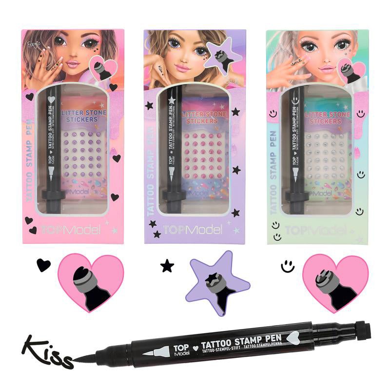 Depesche Topmodel Tattoo Pen with Glitter Beauty and Me (1pc)