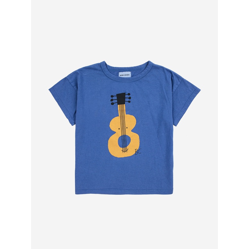 Bobo Choses Acoustic Guitar T-Shirt Navy Blue
