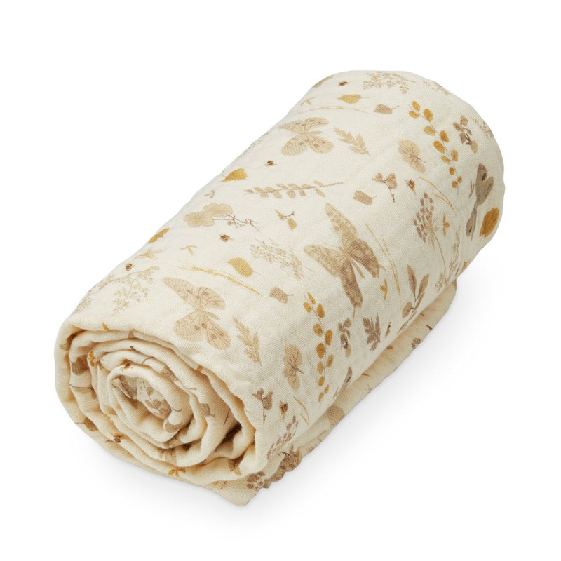 Cam Cam Copenhagen Muslin Baby Blanket GOTS Butterflies