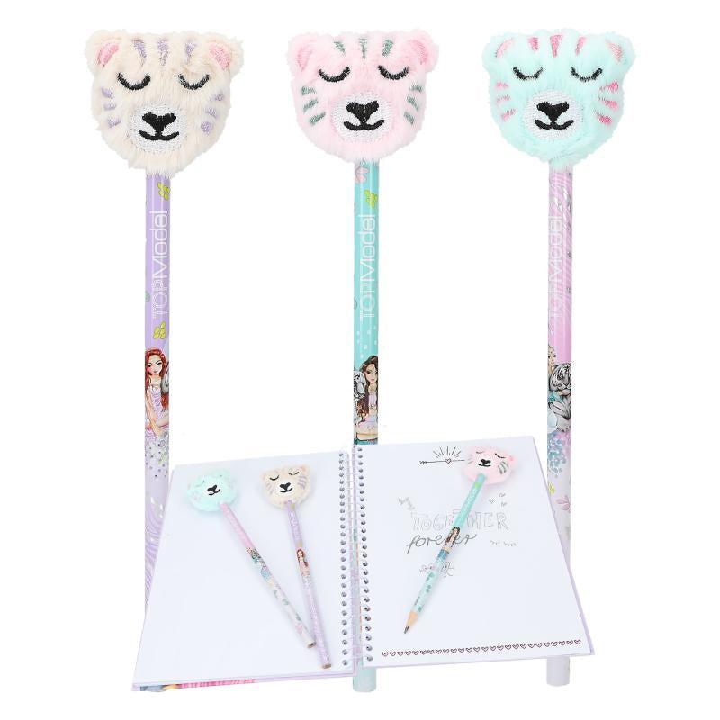 Depesche Topmodel Pencil with Cuddly Topper Fantasy Tiger (1pc)