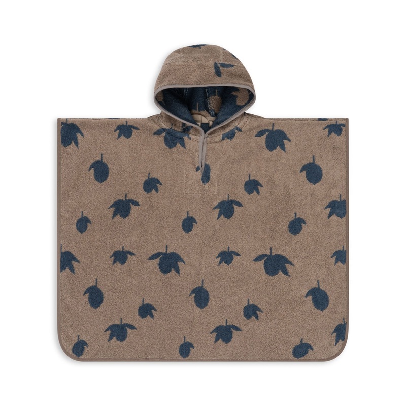 Konges Sljd Terry Poncho Jacquard GOTS Lemon