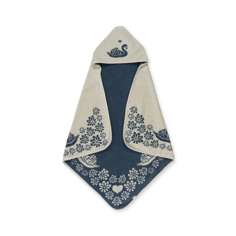 Konges Sljd Terry Towel Jacquard GOTS Swan OS