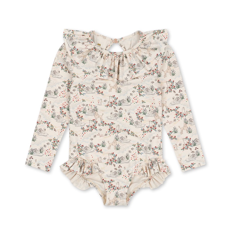 Konges Sljd Manuca LS Frill Swimsuit Mizumi