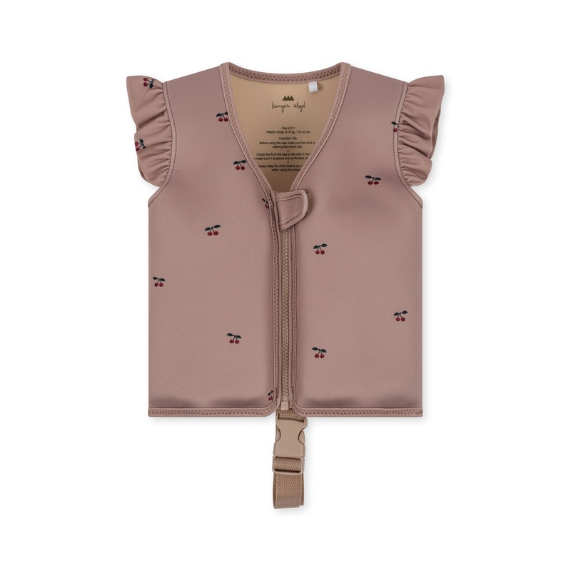 Konges Sljd Neoprene Float Vest Frill Cherry