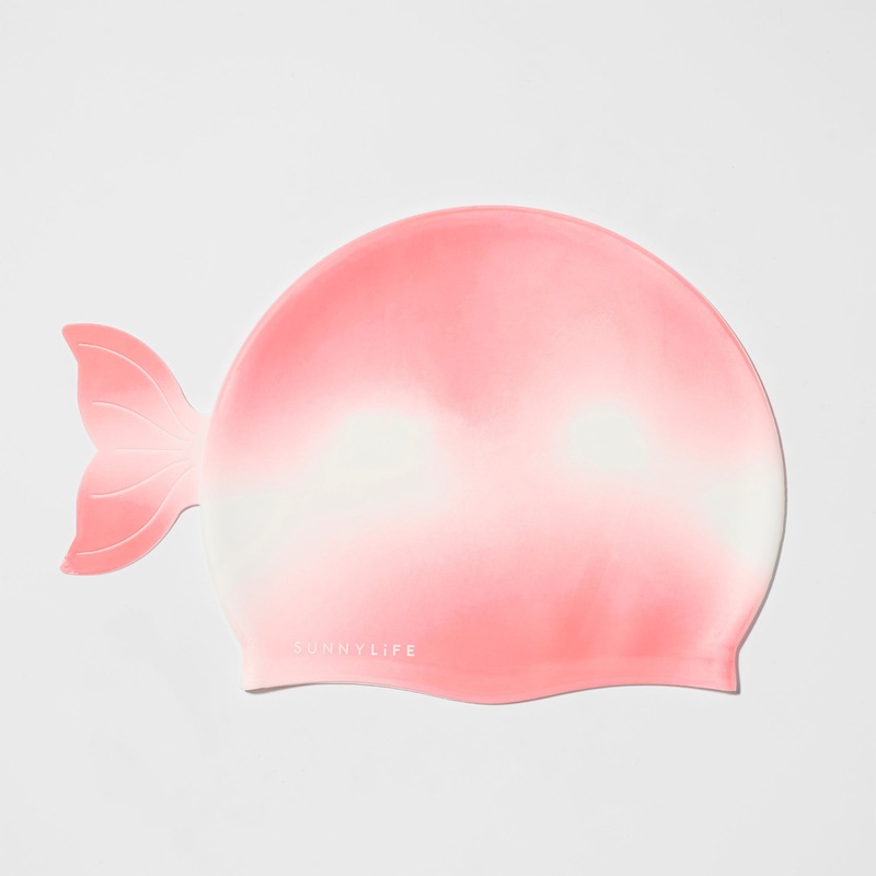 SUNNYLiFE Kids Swimming Cap Melody The Mermaid Pink