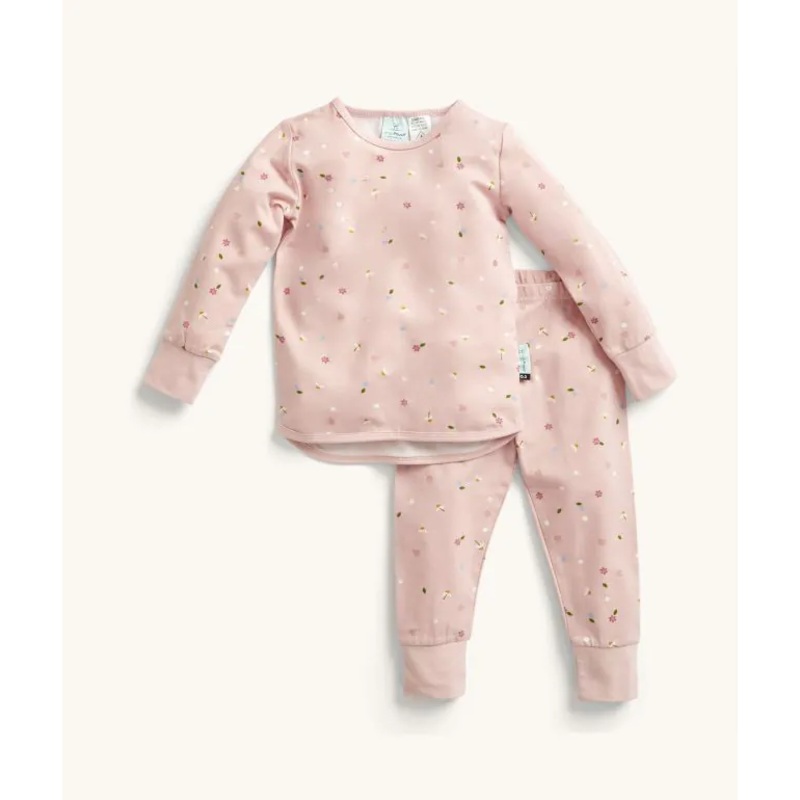 ergoPouch Pyjamas 2 Piece Set Long Sleeve - 0.2 TOG - Daisies