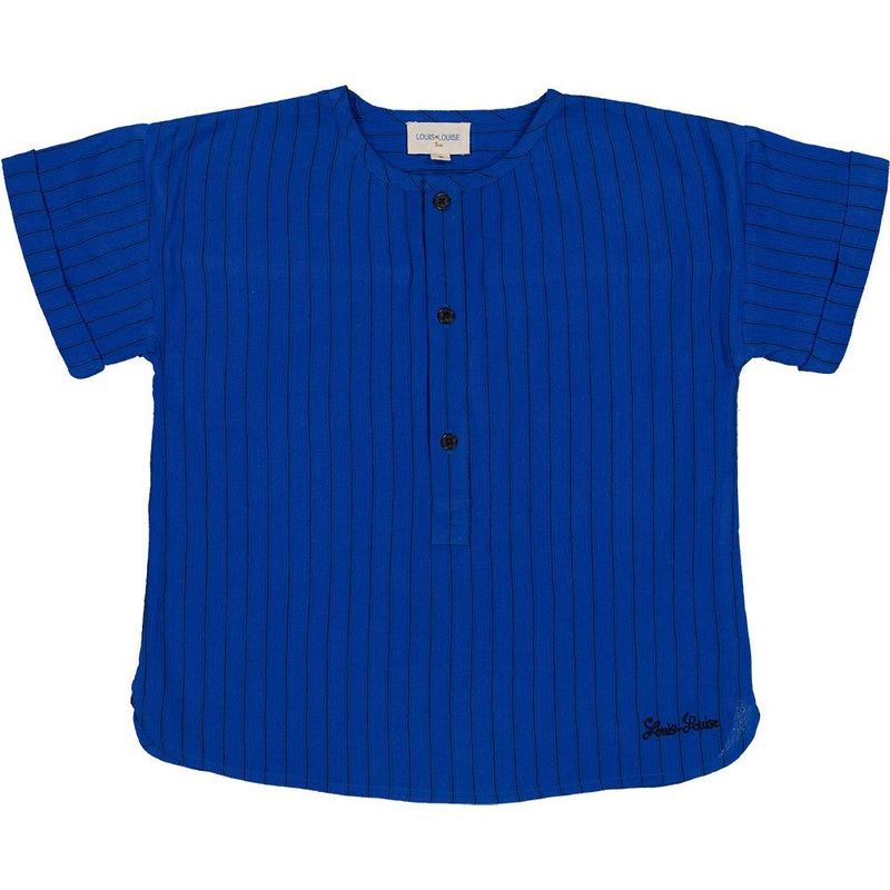 Louis Louise Shirt Saul Cotton Crepe Stripe