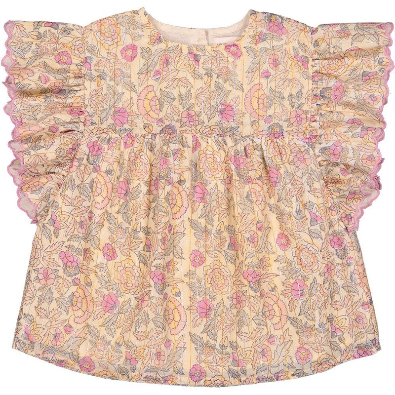 Louis Louise Tunic Jasmin Stripe Lurex Indian Flower