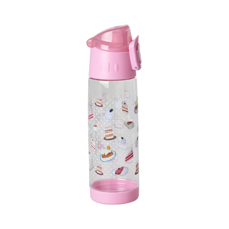 Rice DK Plastic Kids Drinking Bottle with Sweet Cake Print - 500ml