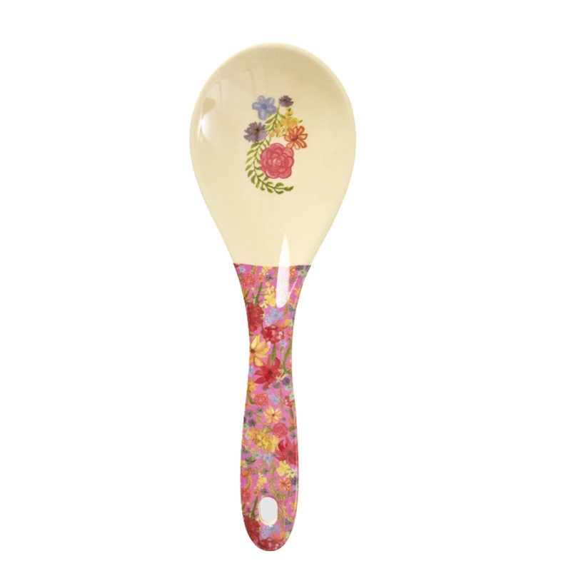 Rice DK Rice Melamine Salad Spoon - Swedish Flower