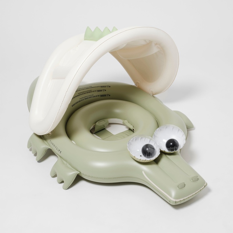 SUNNYLiFE Baby Float Cookie The Croc Khaki