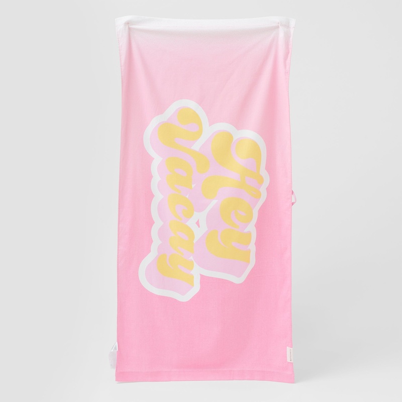SUNNYLiFE Kids Beach Towel Summer Sherbet Bubblegum Pink