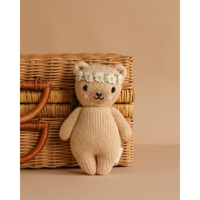 Cuddle + Kind Baby Honey Bear, Ivory Floral