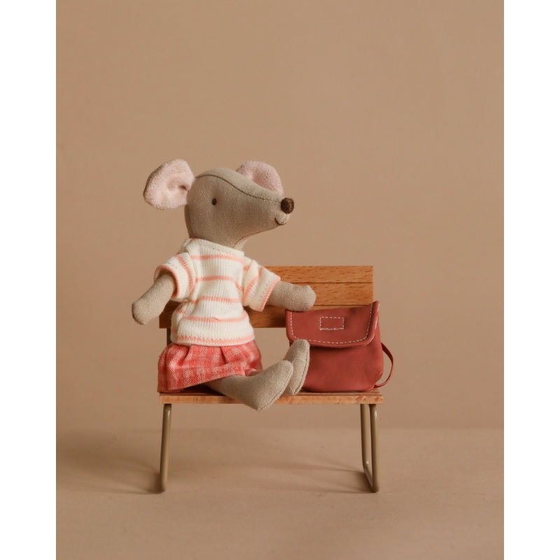 Maileg Big Sister With Backpack - Coral
