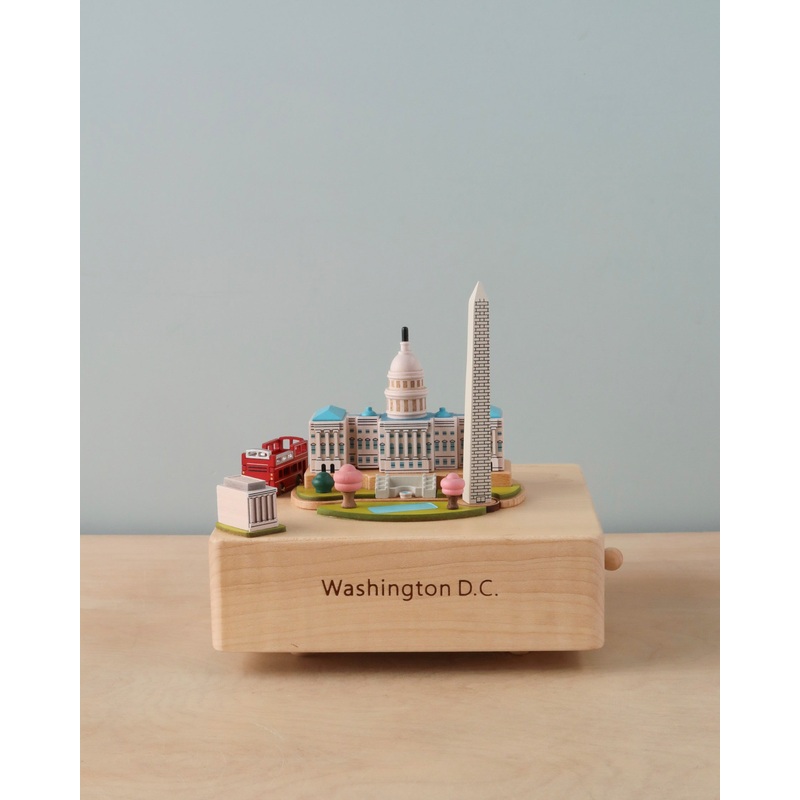 Pre-order: Washington D.C. Wooden Music Box (ships end of August - early September)