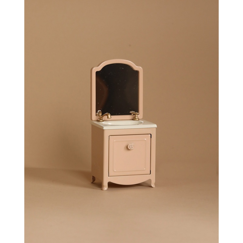 Maileg Sink Dresser With Mirror, Mouse - Powder