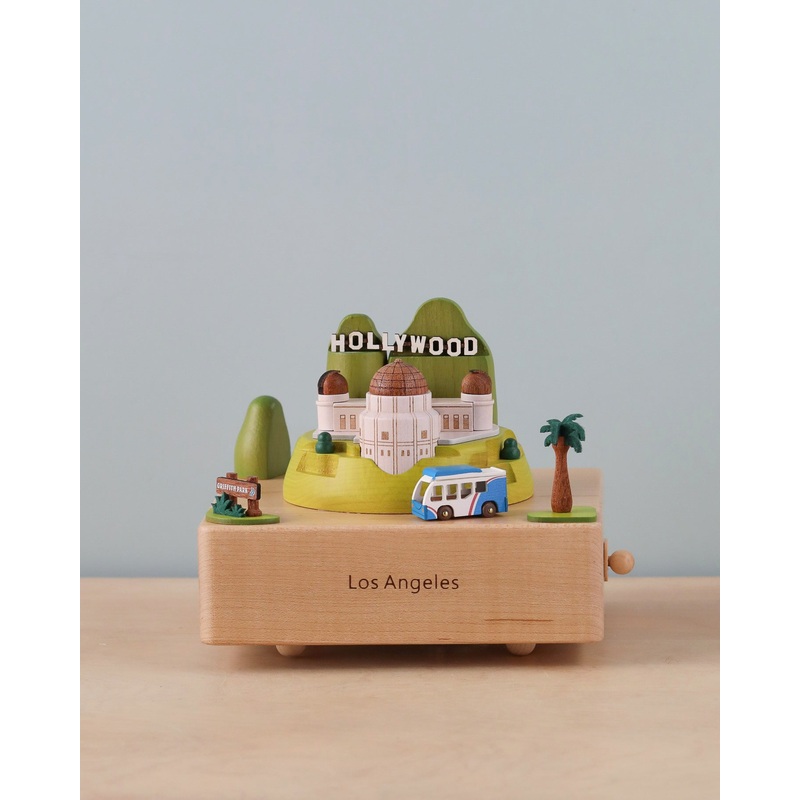Pre-order: Los Angeles Wooden Music Box (ships end of August - early September)