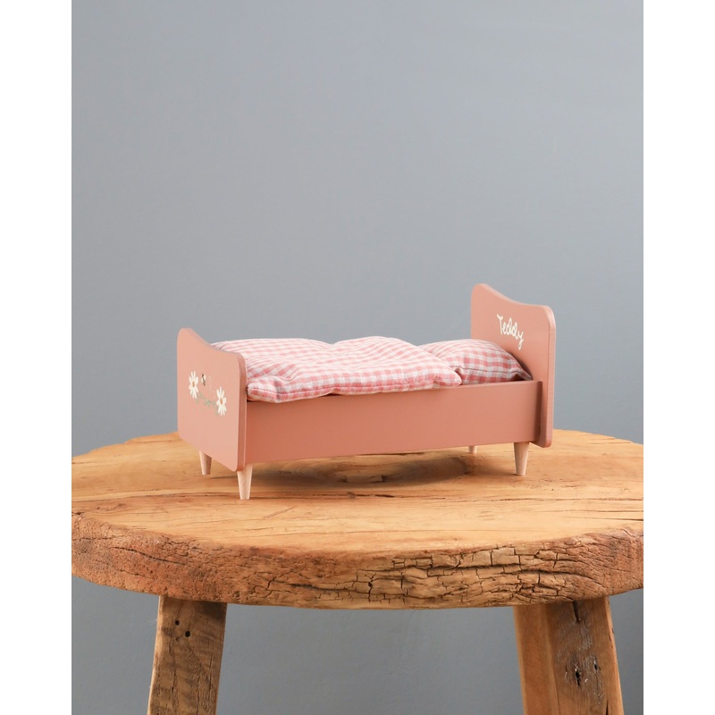 Wooden Bed for Teddy Mum - Rose