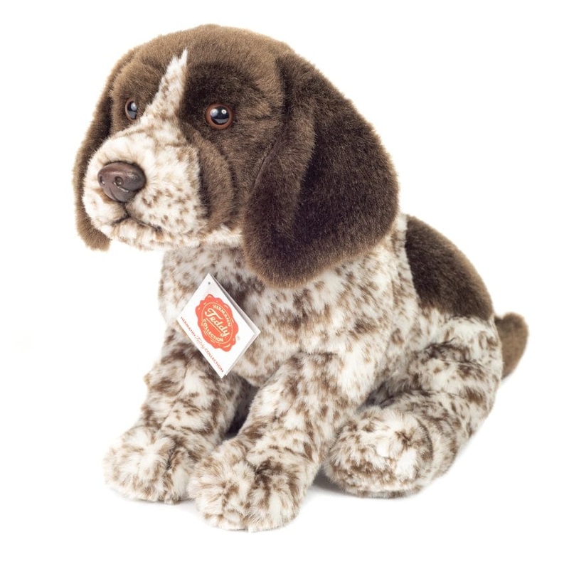 German Wirehaired Pointer Plush Puppy by Teddy Hermann Realistic Eco Friendly