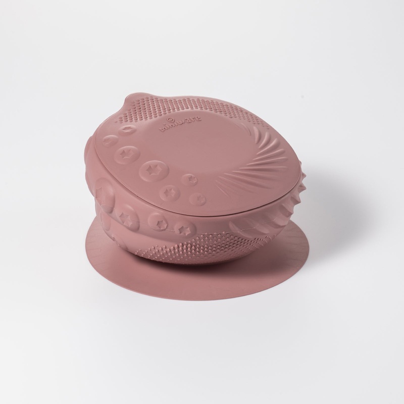 Miniware Sensory Baby Bowl- Rasberry