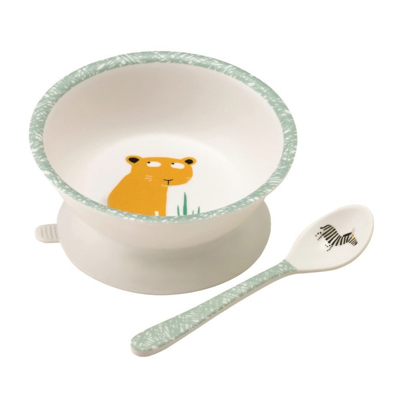 Petit Jour Paris Bowl with Suction Pad and Spoon