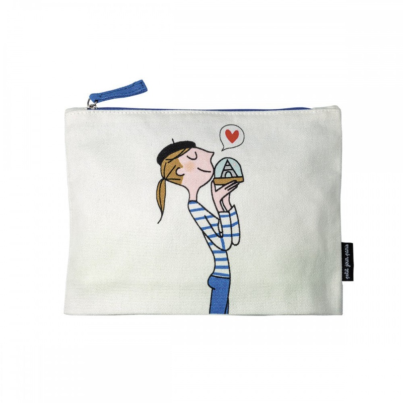 Petit Jour Paris Cotton Large Pouch "Parisienne"