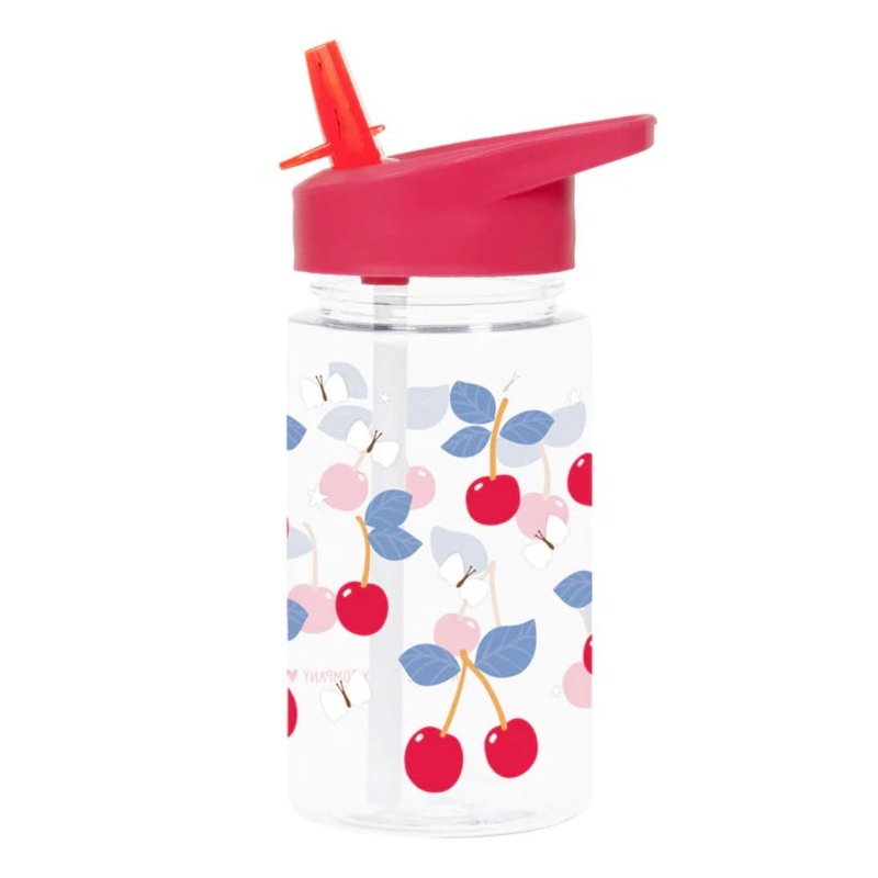 A Little Lovely Company Drink Bottle: Cherries