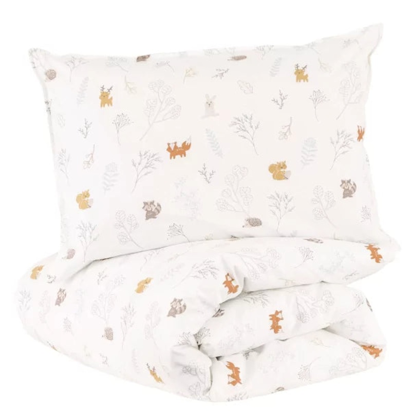 Little Crevette Dream Forest Bedset Pillow + Duvet Cover 100x140cm