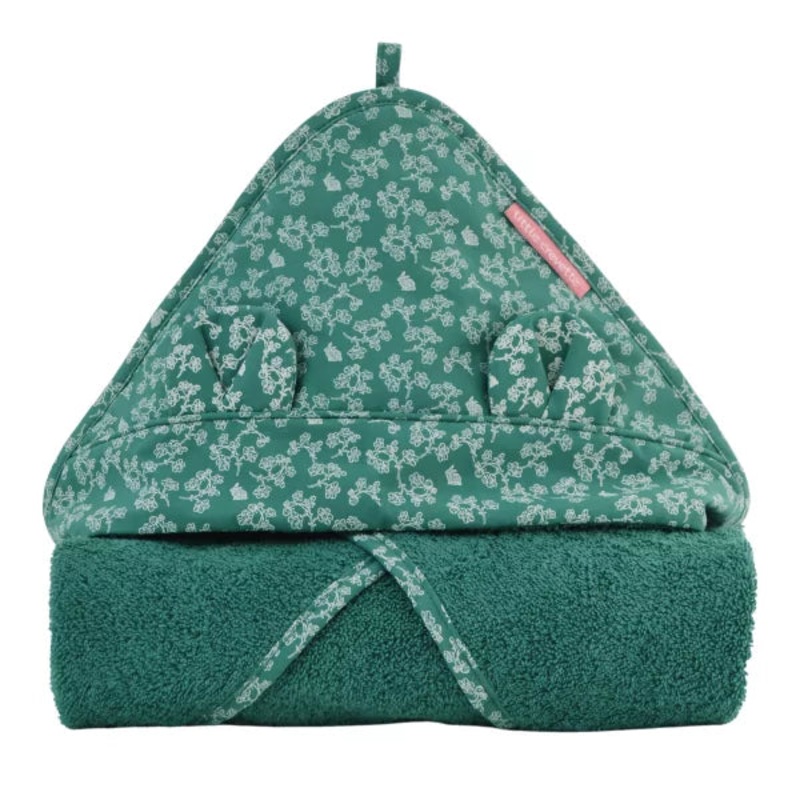 Little Crevette Mah Hooded Towel 75x75 cm