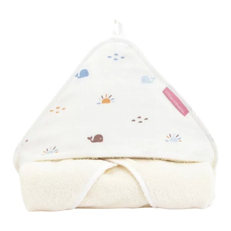 Little Crevette Malo Hooded Towel 75x75cm