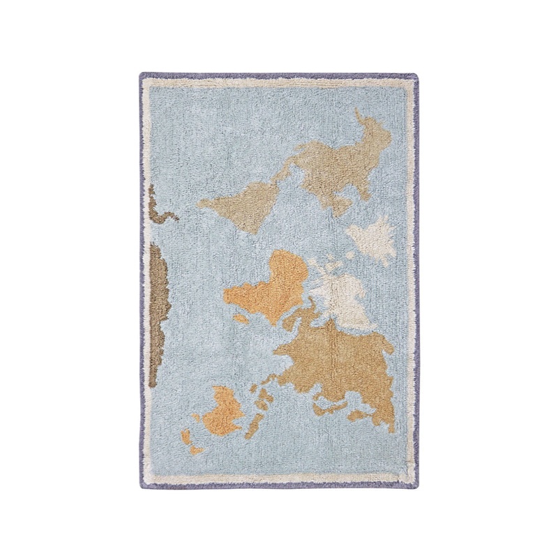 Lorena Canals Washable Rug Mini Worldmap 70x100