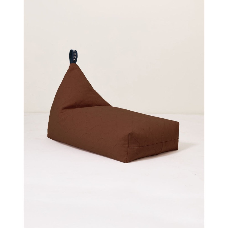 nobodinoz L1n0 Quilted Long Beanbag Prune
