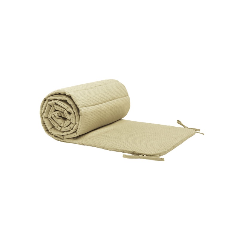 nobodinoz Nest Cot Bumper Honeycomb Green Tea 207x32x2cm