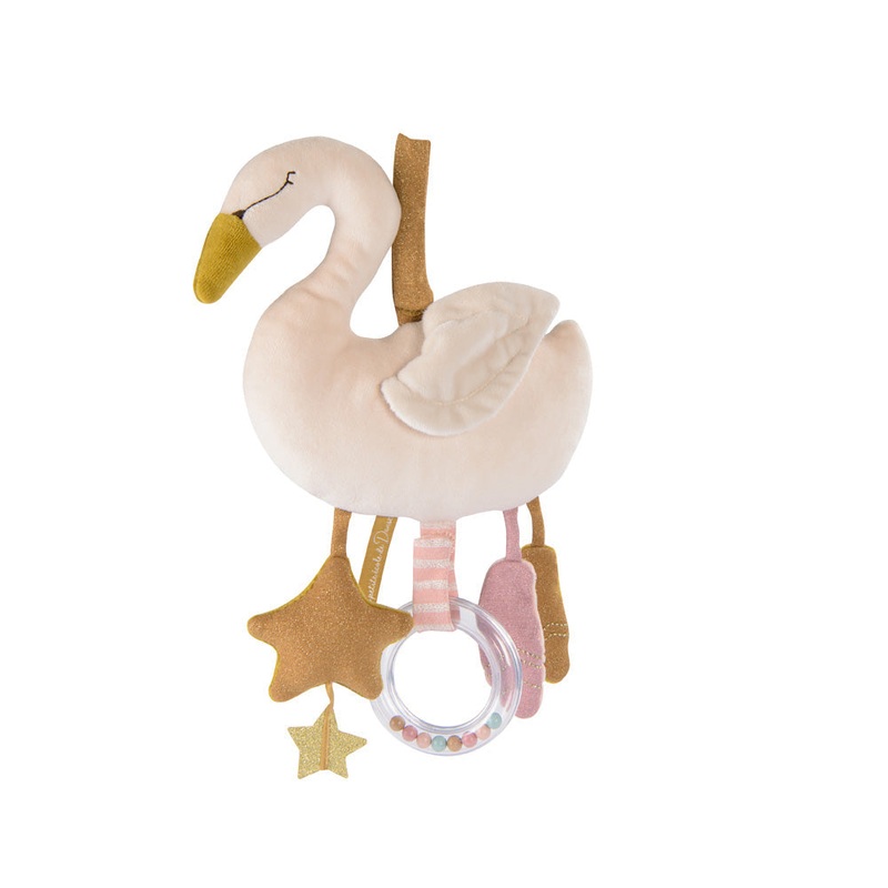 Moulin Roty La Petite Ecole De Danse Pink Hanging Activity Swan 32cm