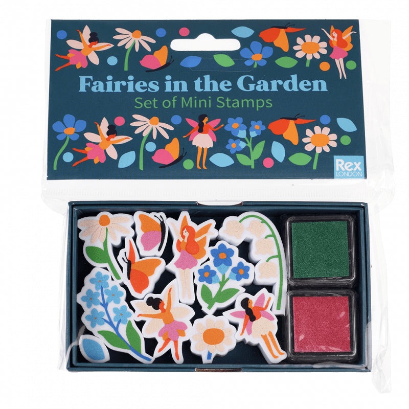 Rex Set of Mini Stamps - Fairies In The Garden